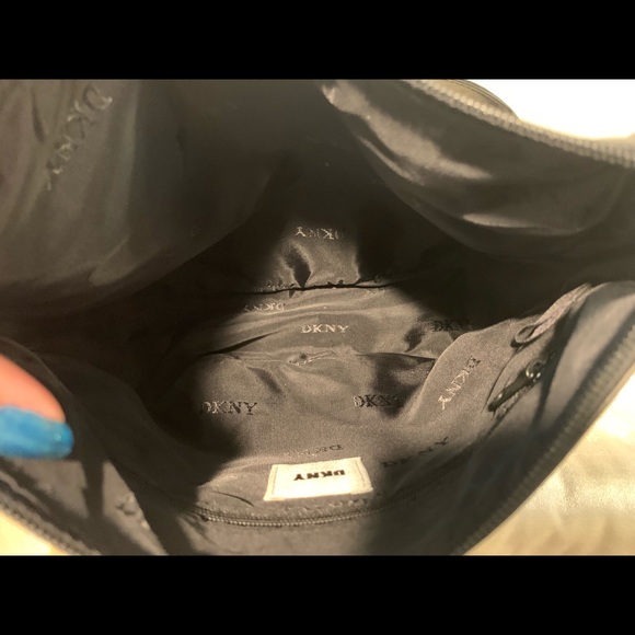 DKNY Black leather satchel bag - Picture 5 of 6